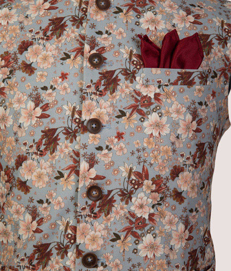 Blue Floral Bundi - VL 14472