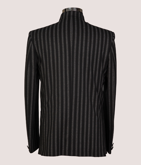 Black Stripe Bandhgala - SUT 5793