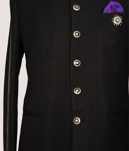 Black Regal Bandhgala - SUT 580/ATR371-42