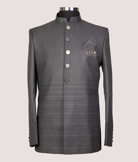 Grey Gradient Bandhgala - ATR 339/41