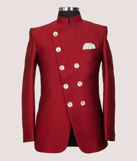 Red Bandhgala - SUT 9431