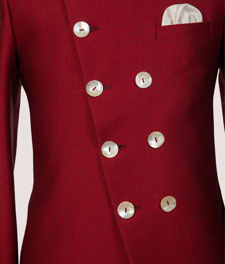 Red Bandhgala - SUT 9432