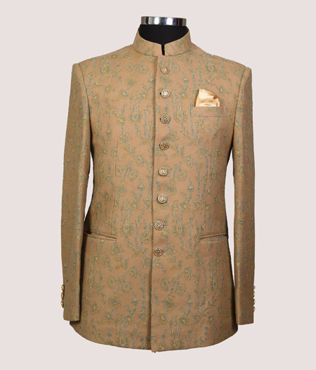 Cream Creeper Bandhgala - 51