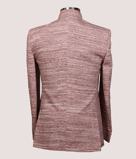 Pink Textured Bandhgala - 63