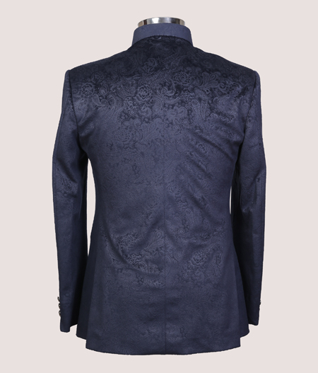Blue Paisley Bandhgala - 23