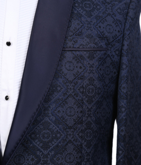 Blue Pattern Tuxedo - AST 16812