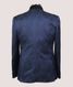 Blue Pattern Tuxedo with Black Lapel - AST 17663