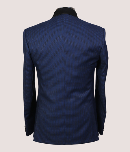 Blue Panel Lapel Tuxedo - SUT 5193