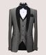 Grey Stroked Tuxedo - SUT 16571