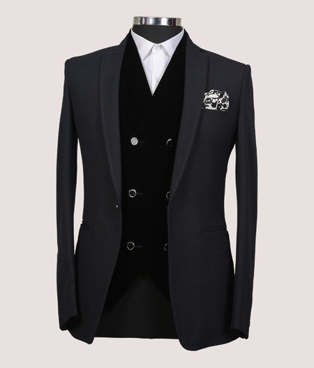 Black Three Piece Suit - SUT 1603/11