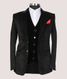 Black Velvet Three Piece Suit - SUT T3 362 91