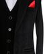 Black Velvet Three Piece Suit - SUT T3 362 92