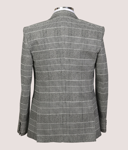 Grey Checked Three Piece Suit - SUT 17263