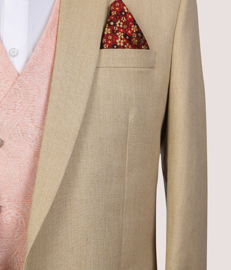 Beige Three Piece Suit - AST 1446/12