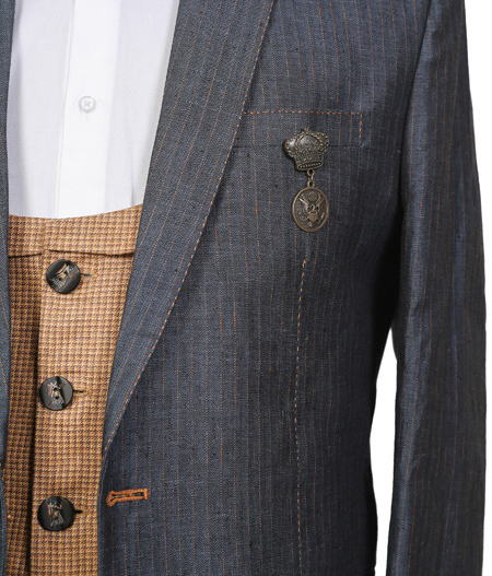 Beige Waistcoat Grey Three Piece Suit - ALT 2612