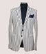 White Striped Suit - SUT 17041