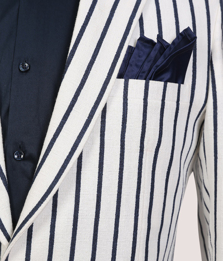 White Striped Suit - SUT 17042
