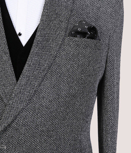 Grey Single Button Suit - SUT 17132