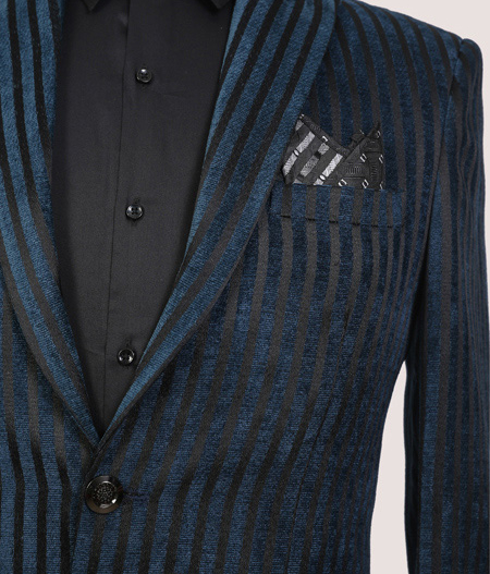 BespokeDaily Venice Blue Slim Fit Double Breasted Striped Suit - Bespoke  Daily