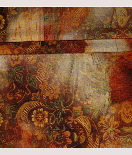 Hand Painted Fabric - AA 54491