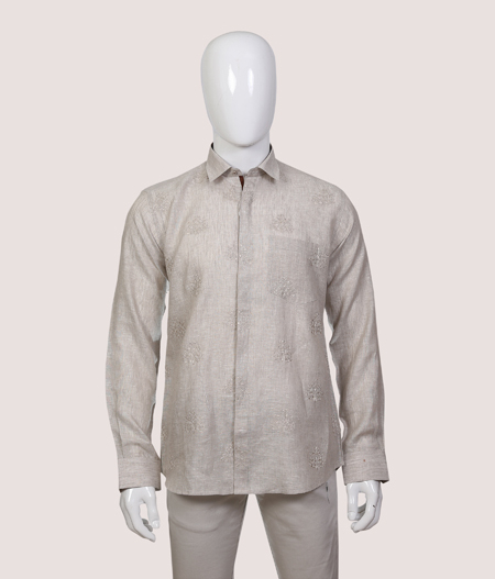 Off White Embroidery Shirt FS - AAL 5991/31