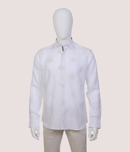 White Embroidery Shirt FS - AAL 59911
