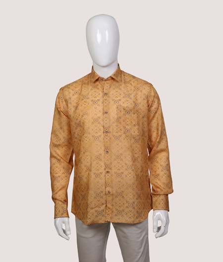 Mustard Pattern Shirt FS - AAL 64241