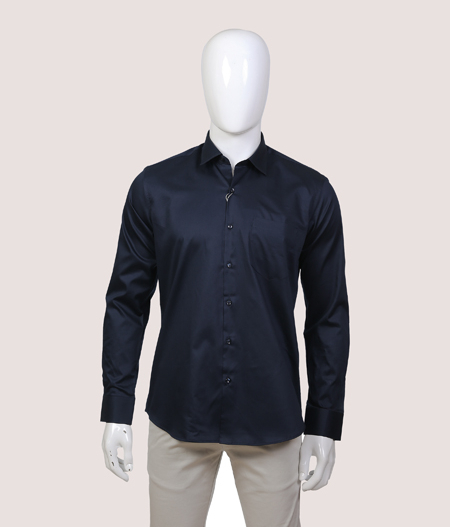 Navy Blue Classic Shirt FS - AL 406/151