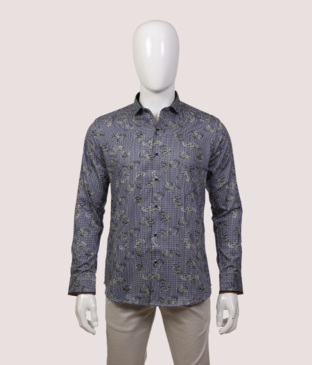 Blue Printed Shirt FS - ACL 28431