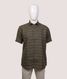 Brownish Green Striped Shirt HS - AAl-62431