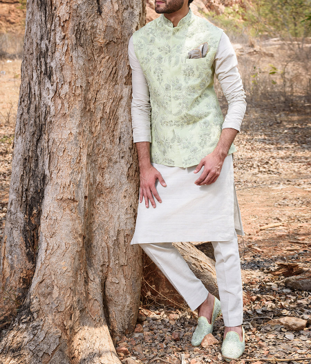 Silver Lining Pastel Green Bundi2