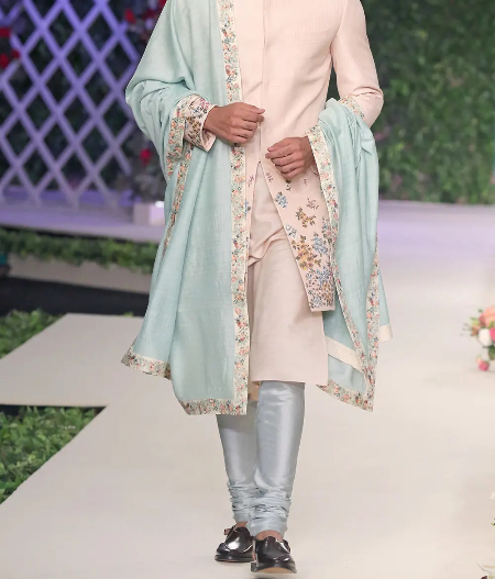 Peachy Beachy Sherwani2