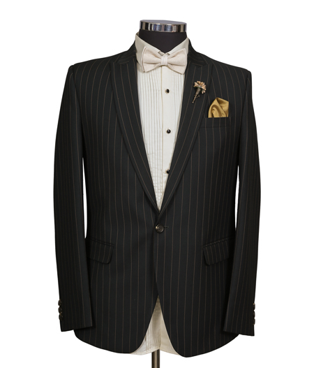 OLIVE MODERN PIN STRIPE1