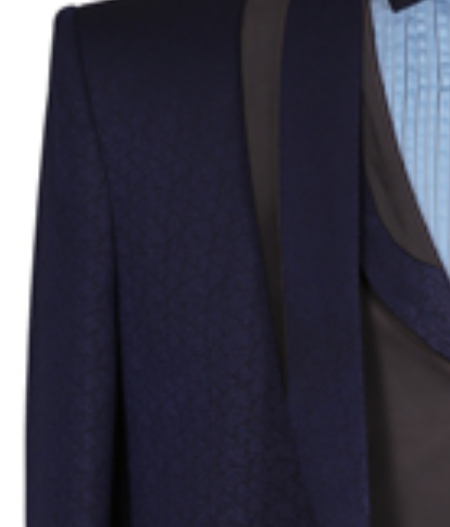 Jacquard Navy Blue Tuxedo2