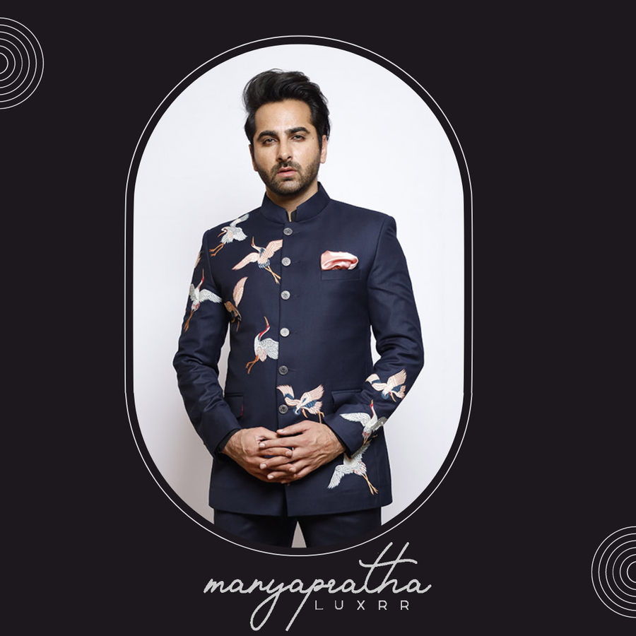 Artistic Navy Blue Bandgala1