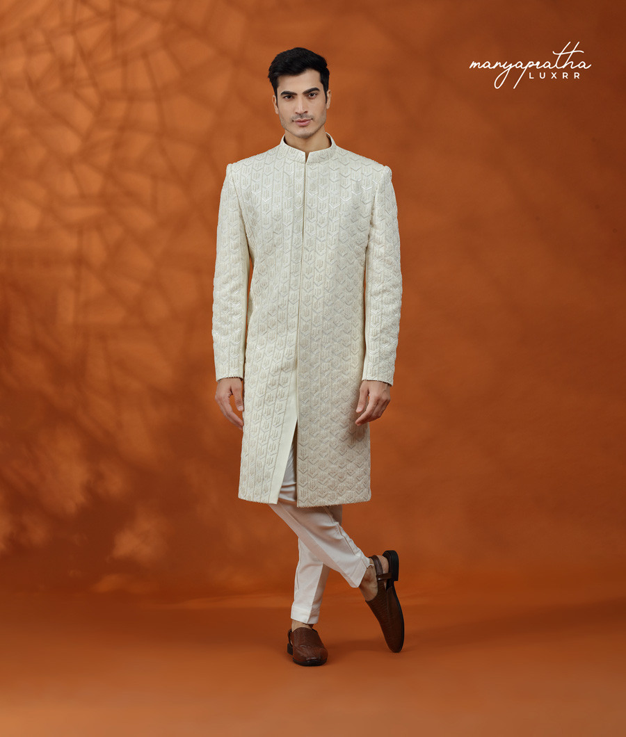 MONOTONE FRENCH SHERWANI3