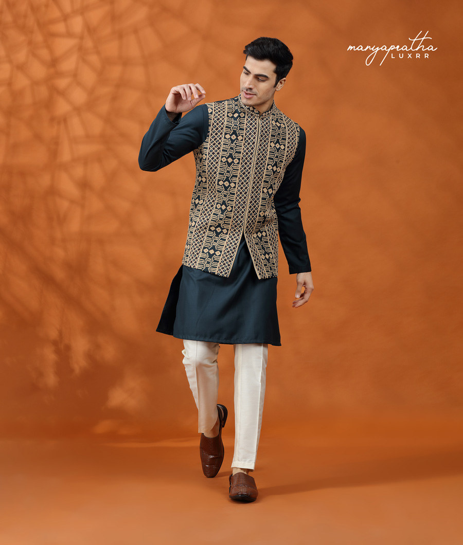 ZEAL DOUBLE DRAPE SHERWANI4