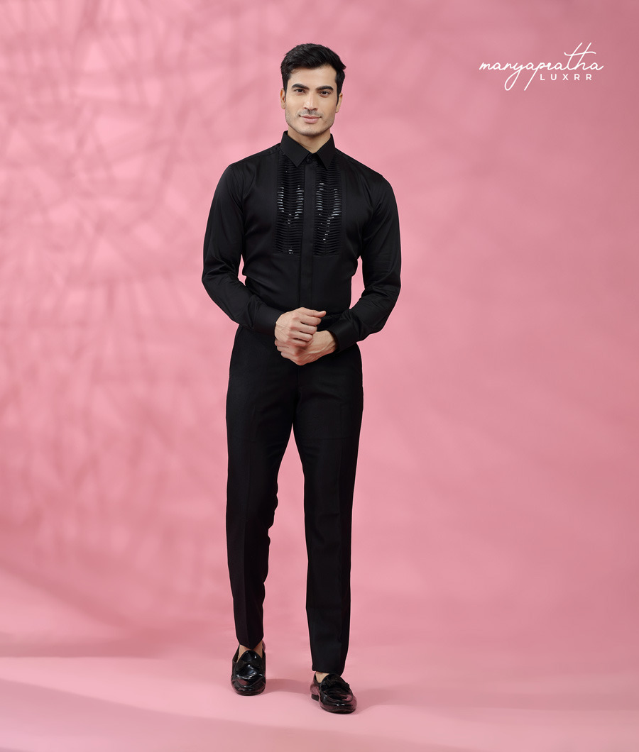 DESIGNER LUXE TUXEDO SHIRT2