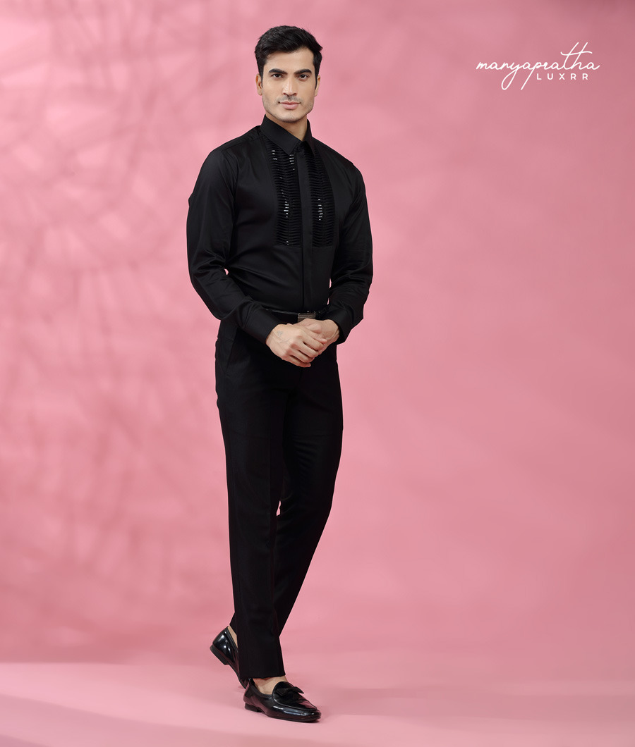 DESIGNER LUXE TUXEDO SHIRT3