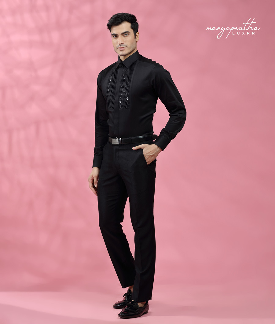 DESIGNER LUXE TUXEDO SHIRT4