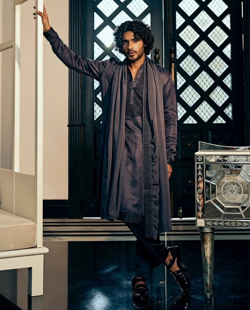 metallic-blue-kurta-00754-c