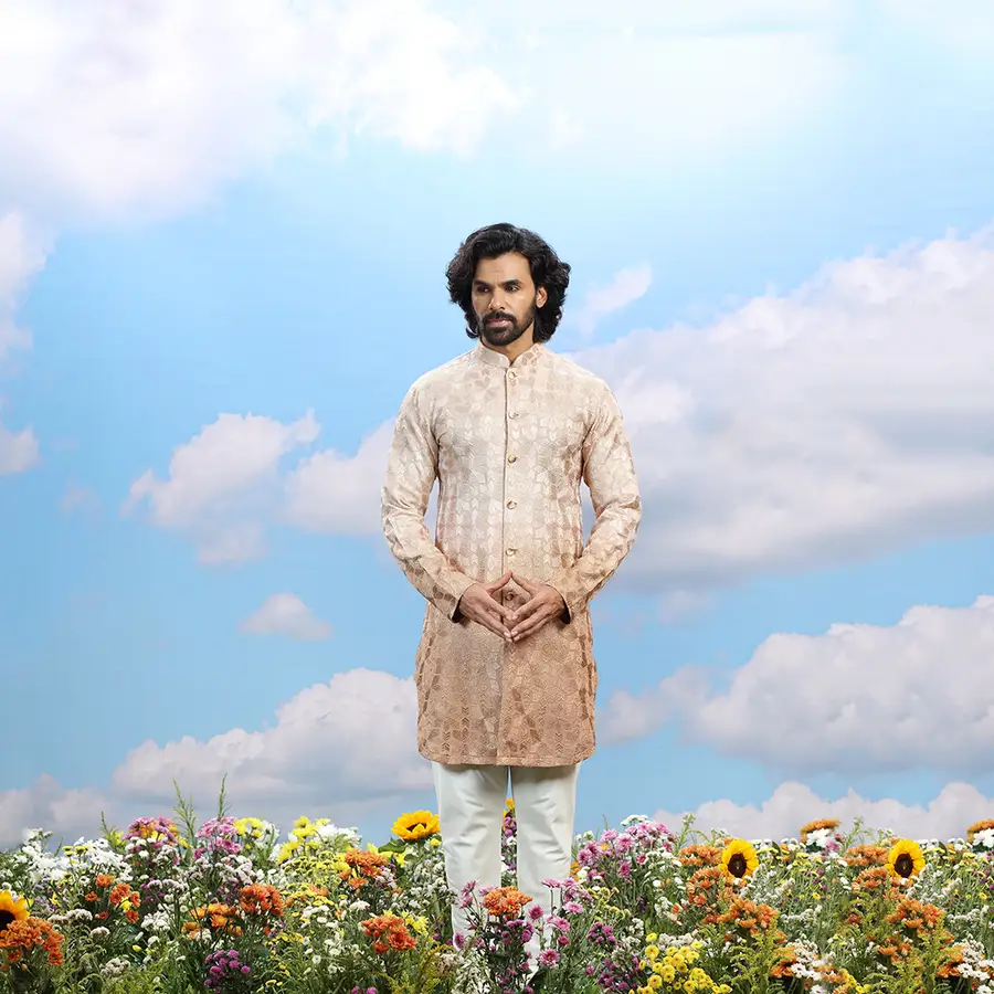 cream-designer-kurta-set-00809-c