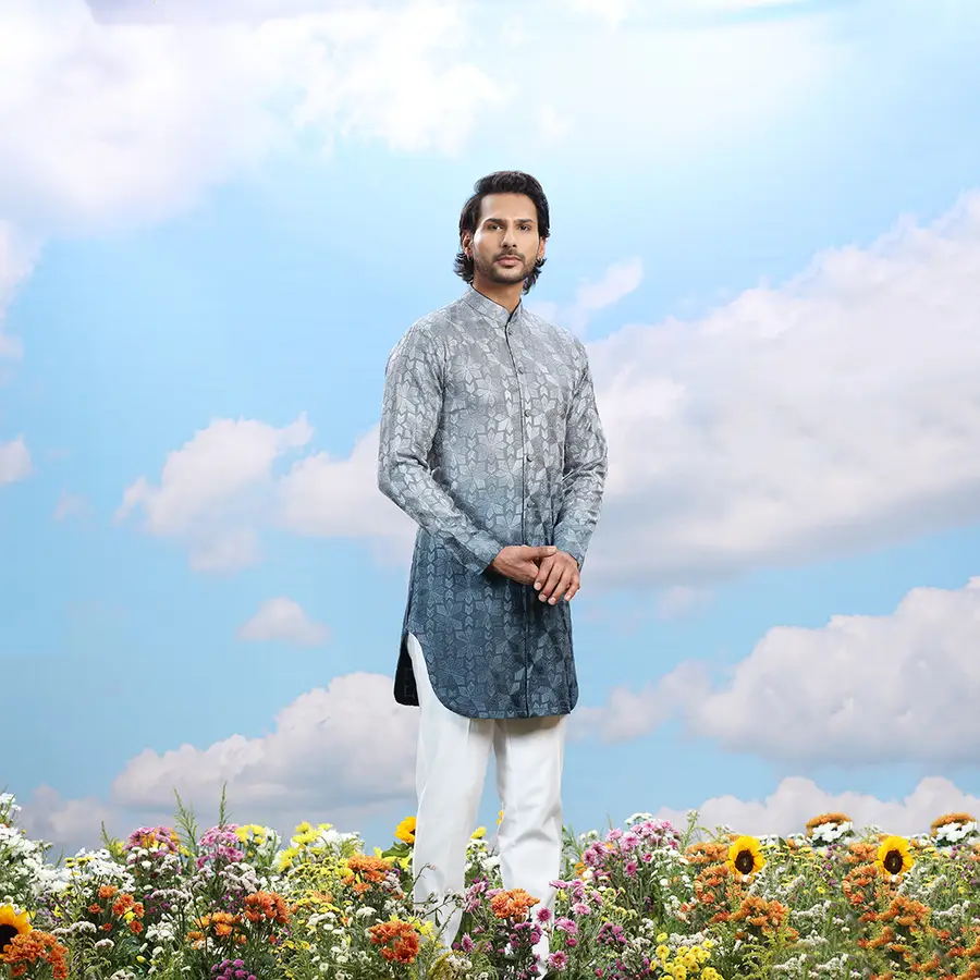 grey-blue-designer-kurta-set-00810-c