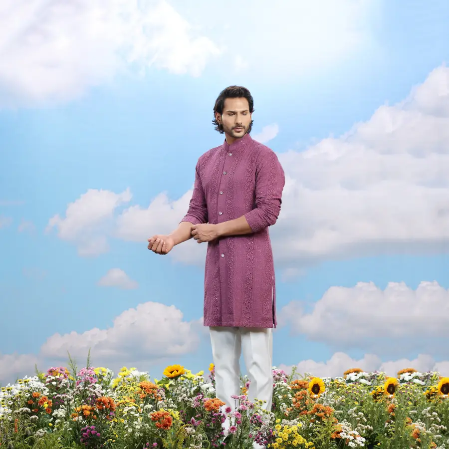 purple-designer-kurta-set-00811-b