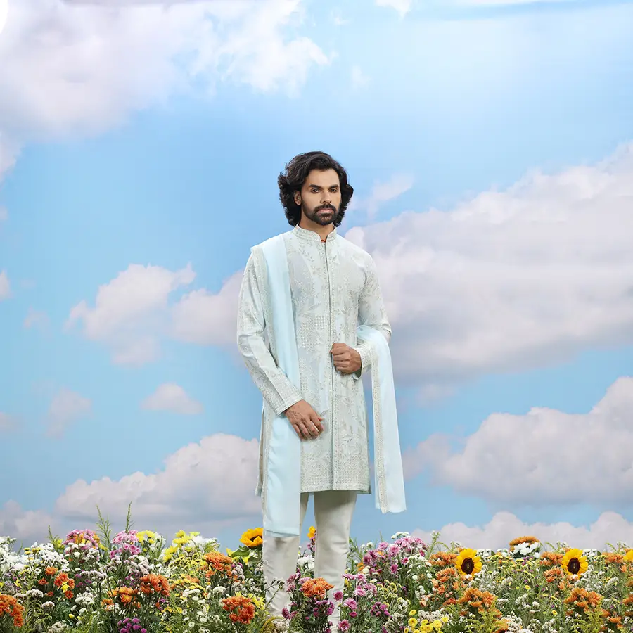 light-blue-designer-kurta-00813-d