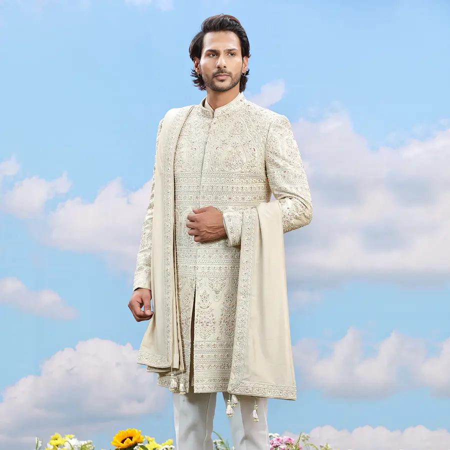 off-white-silk-designer-sherwani-00827-a