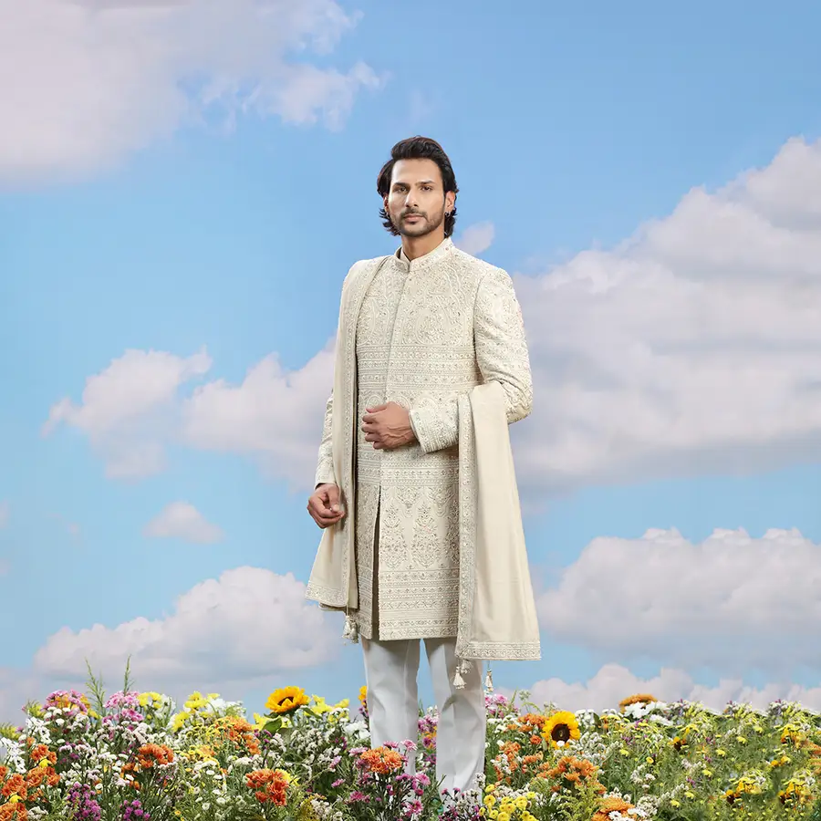 off-white-silk-designer-sherwani-00827-c
