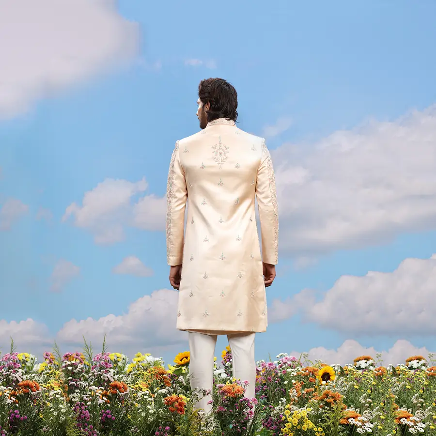light-peach-silk-designer-sherwani-00829-d