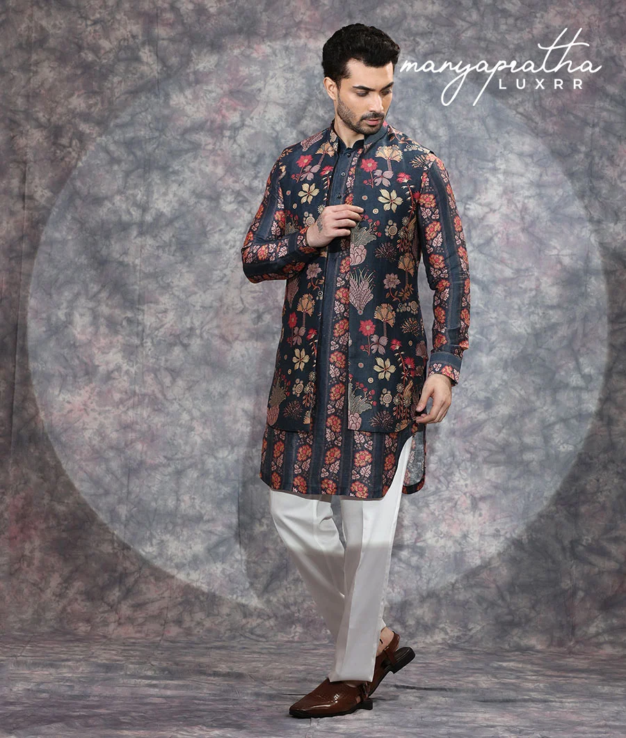 Anaasir Navy Kurta Set3