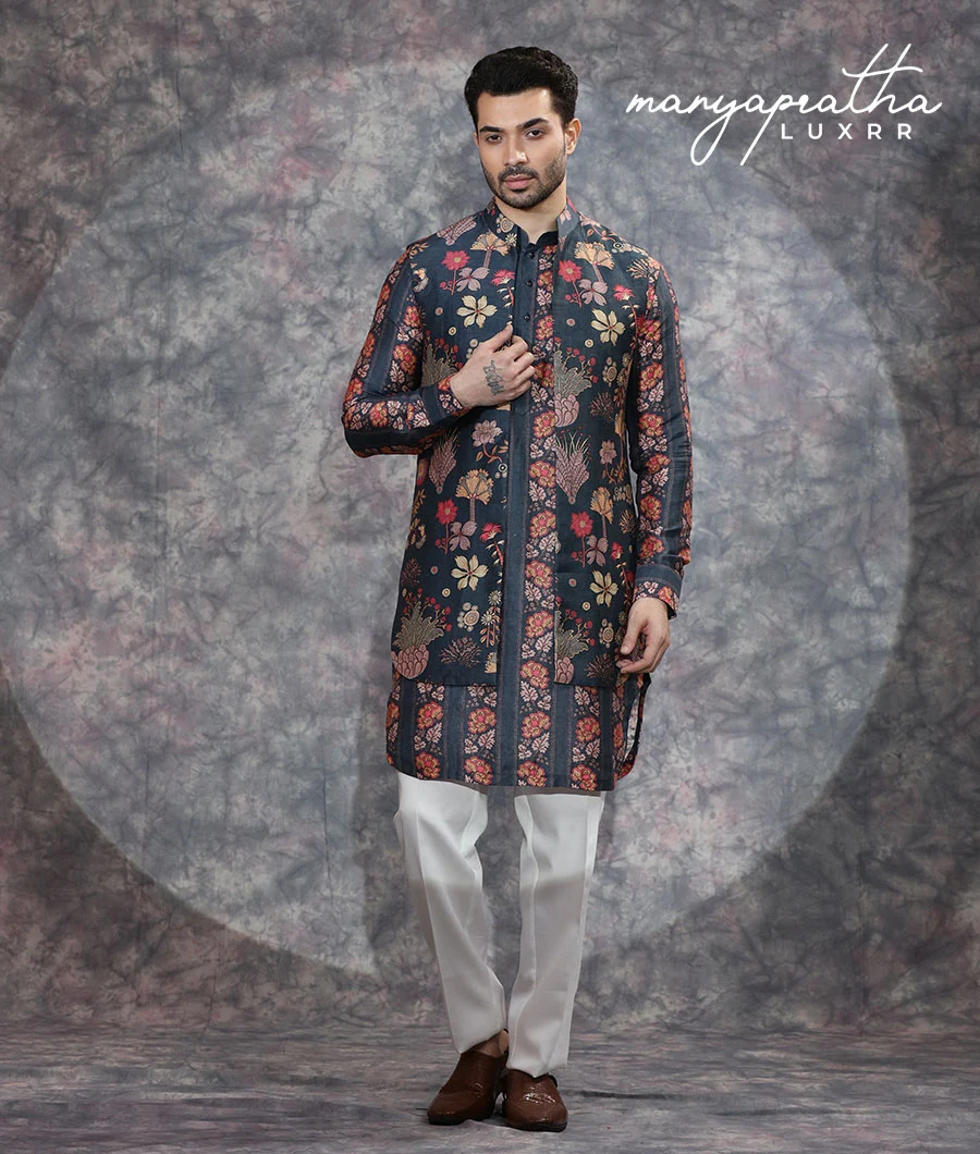 Anaasir Navy Kurta Set5